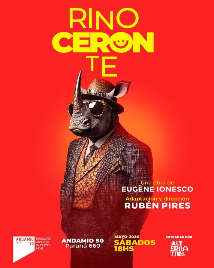 Rinoceronte estrena en el Teatro Andamio 90 de Buenos Aires